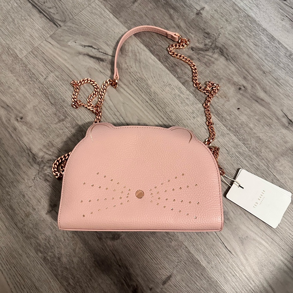 Pink Ted Baker cat crossbody